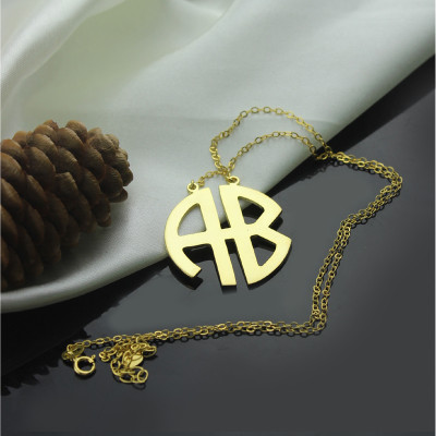 Personalised Necklaces - 2 Letters Capital Monogram Necklace