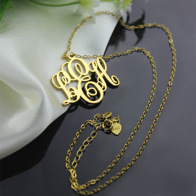 Personalised Necklaces - Perfect Fancy Monogram Necklace Gift