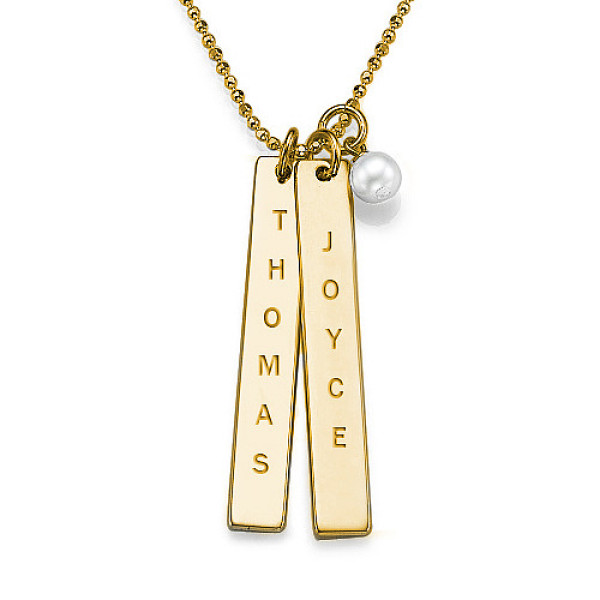 Personalised Necklaces - Plating Customised Name Tag Necklace