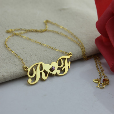 Personalised Necklaces - Two Initials Necklace