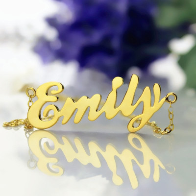 Personalised Necklaces - Cursive Nameplate Necklace