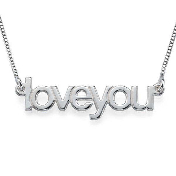 Personalised Necklaces - I Love You Necklace