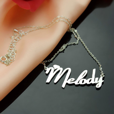 Name Necklace - Fiolex Girls Fonts Heart