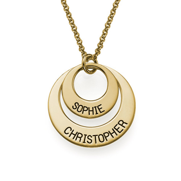 Personalised Necklaces - Jewellery for Mums Disc Necklace