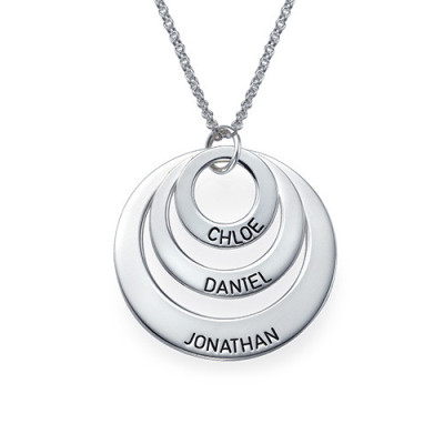 Personalised Necklaces - Jewellery for Mums Three Disc Necklace