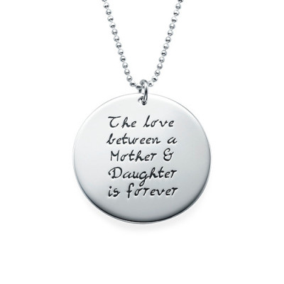 Personalised Necklaces - Mother Daughter Gift Set of Three Engraved Necklaces
