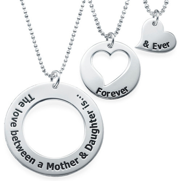 Personalised Necklaces - Mother Daughter Jewellery Three Generations Necklace