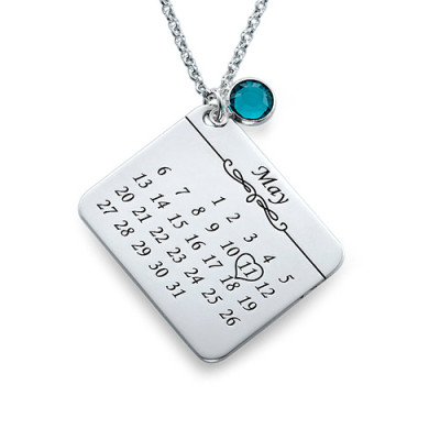 Personalised Necklaces - My Birthday Necklace