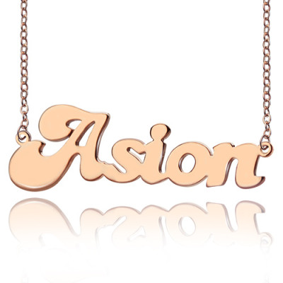Name Necklace - BANANA Font Style