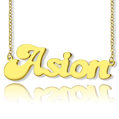 Name Necklace - BANANA Font Style