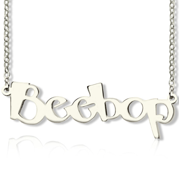 Name Necklace - Beetle font Letter