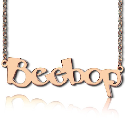 Name Necklace - Beetle font Letter
