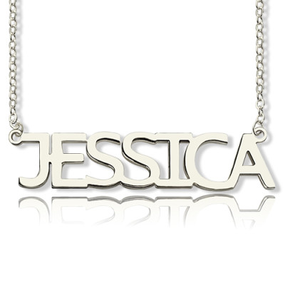 Name Necklace - WhiteJessica Style