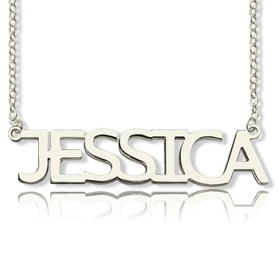 Name Necklace - Block Letter - jessica