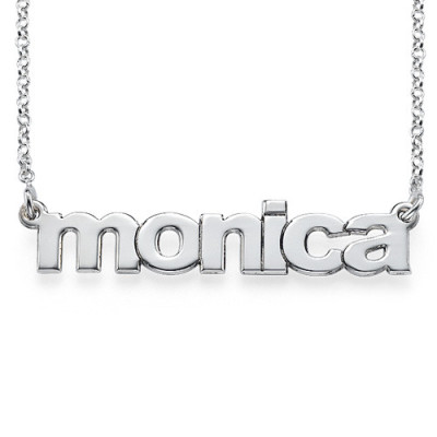 Personalised Necklaces - Nameplate Necklace Lowercase Font
