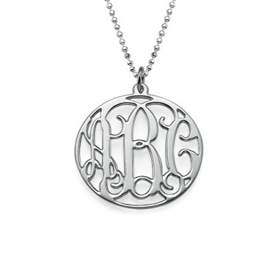 Personalised Necklaces - Circle Initials Necklace