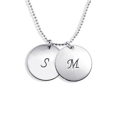 Personalised Necklaces - Disc Pendant Necklace