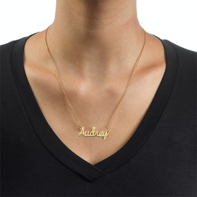 Name Necklace - Platied Cursive