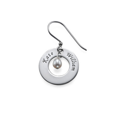 Earrings with Two Names Birthstone