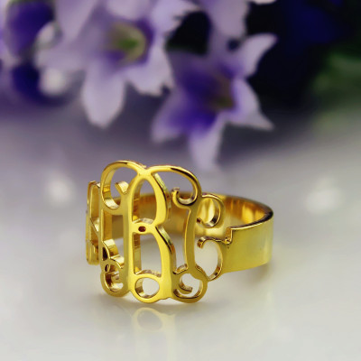 Monogram Ring Cut Out