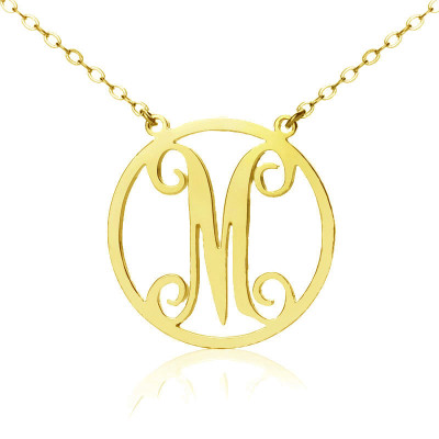 Personalised Necklaces - Single Monogram Letter Necklace