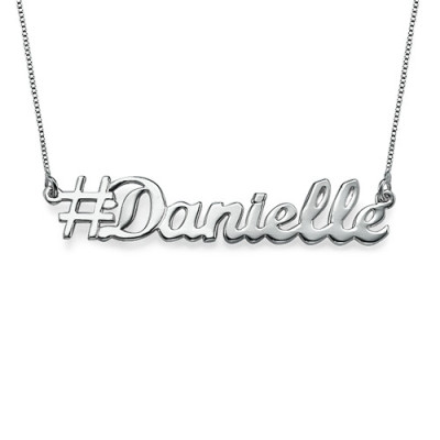 Personalised Necklaces - Hashtag Necklace