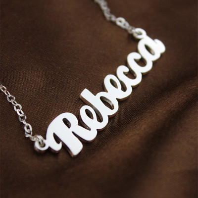 Personalised Necklaces - Puff Font Namplate Necklace