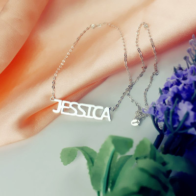 Name Necklace - Block Letter - jessica