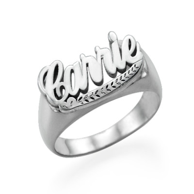 Carrie Personalised Rings With Names