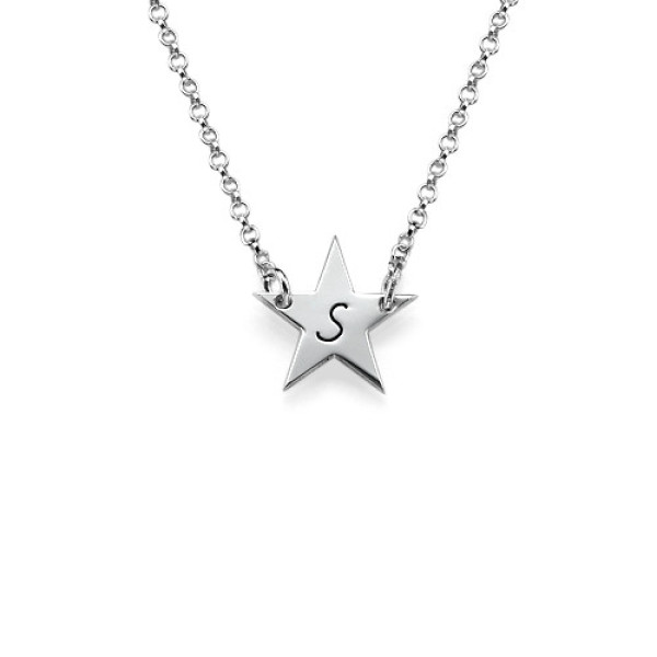 Personalised Necklaces - Star Initial Necklace