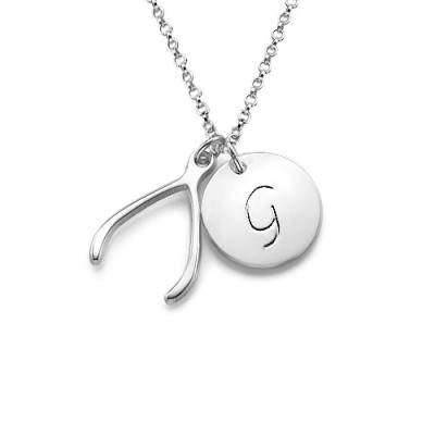 Personalised Necklaces - Wishbone Necklace