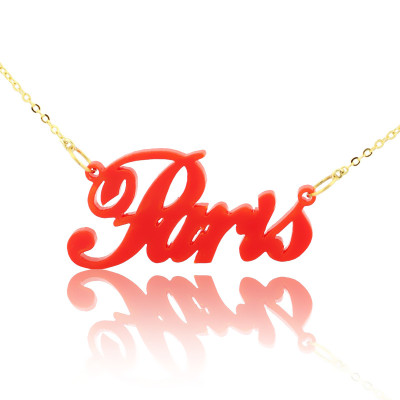 Name Necklace - Colorful Acrylic Paris Style
