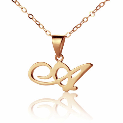 Personalised Necklaces - Madonna Style Initial Necklace