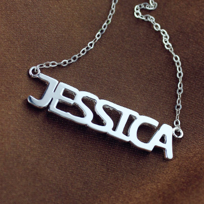 Name Necklace - WhiteJessica Style
