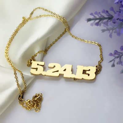 Personalised Necklaces - Personial Number Necklace
