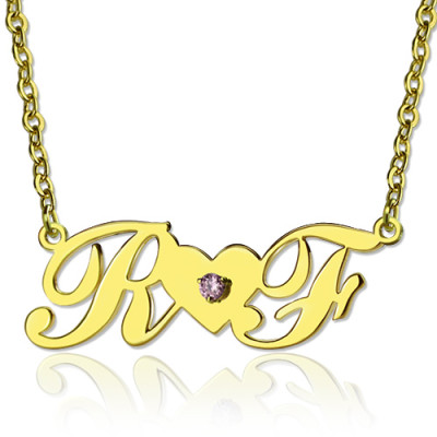 Personalised Necklaces - Two Initials Necklace