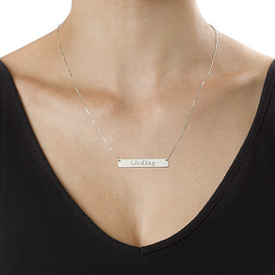 Personalised Necklaces - Bar Necklace with Icons