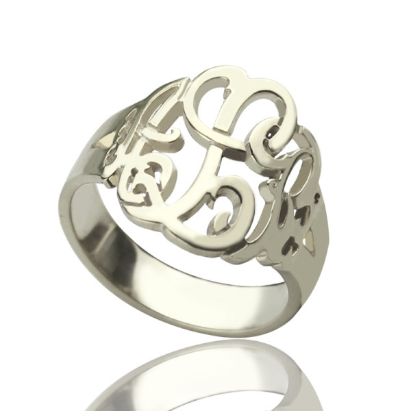 Hand Drawing Monogrammed Ring