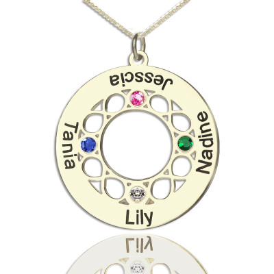 Personalised Necklaces - Infinity Family Names Necklace For Mom