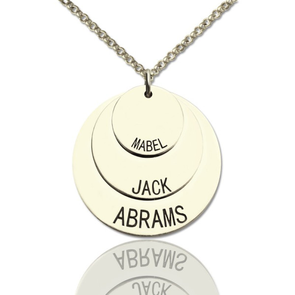 Personalised Necklaces - Jewellery For Moms Three Disc Necklace