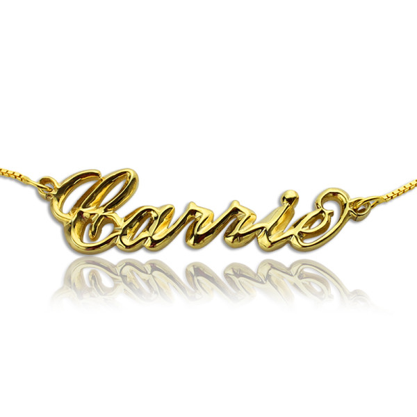 Name Necklace - 3D Carrie Plating