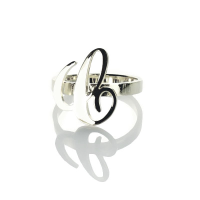 Carrie Initial Letter Ring