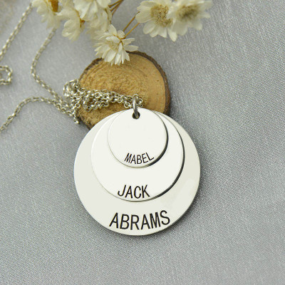 Personalised Necklaces - Jewellery For Moms Three Disc Necklace