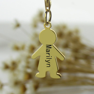 Personalised Necklaces - Boy Pendant Necklace With Name
