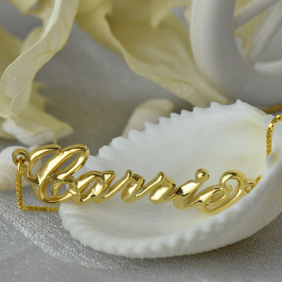 Name Necklace - 3D Carrie Plating