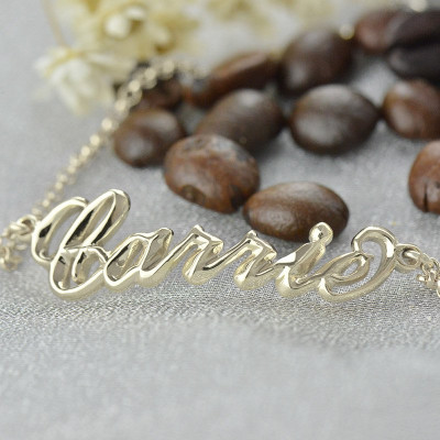 Womens Name Personalised Bracelet Carrie Style