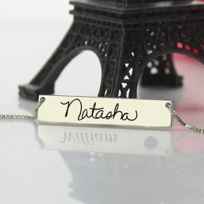 Personalised Necklaces - Necklace With Your Signature Bar