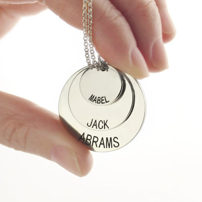 Personalised Necklaces - Jewellery For Moms Three Disc Necklace