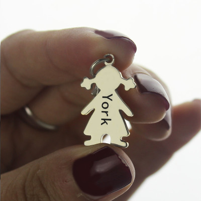 Personalised Necklaces - Baby Girl Pendant Necklace With Name