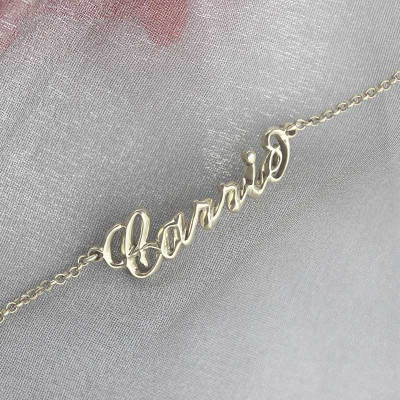 Womens Name Personalised Bracelet Carrie Style
